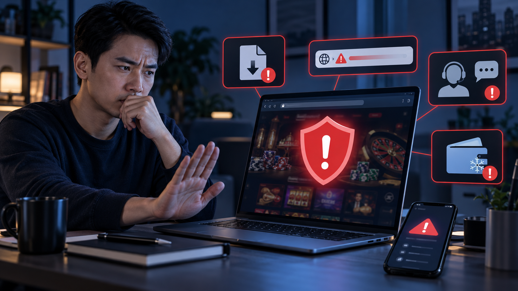 Rủi ro tại casino online nước ngoài